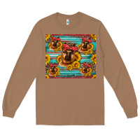 Toasted Coconut german shepherd with sunflowers Long Sleeve Tee - Artiststas