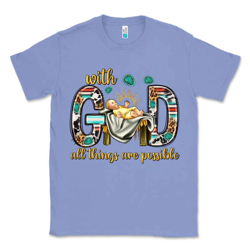 With God All Things Are Possible With Baby Jesus Bbs Classic Tee by BundleAndBundleShop | Teevron