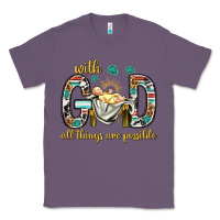 Lavender with god all things are possible with baby jesus bbs Classic Tee - BundleAndBundleShop