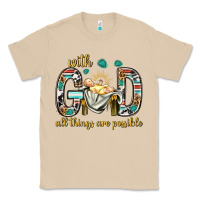 Mushroom with god all things are possible with baby jesus bbs Classic Tee - BundleAndBundleShop