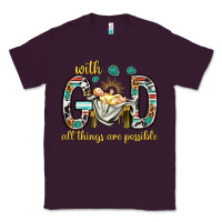 Plum with god all things are possible with baby jesus bbs Classic Tee - BundleAndBundleShop