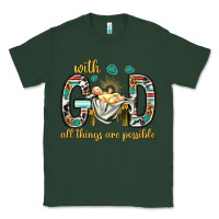 Sports Green with god all things are possible with baby jesus bbs Classic Tee - BundleAndBundleShop