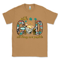 Toasted Coconut with god all things are possible with baby jesus bbs Classic Tee - BundleAndBundleShop