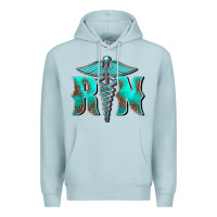 Blue Mist registered medical symbol nurse Premium Hoodie - BarkalooDesign