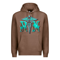 Chestnut registered medical symbol nurse Premium Hoodie - BarkalooDesign