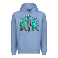 Colony Blue registered medical symbol nurse Premium Hoodie - BarkalooDesign