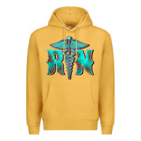 Mustard registered medical symbol nurse Premium Hoodie - BarkalooDesign