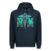 Navy registered medical symbol nurse Premium Hoodie - BarkalooDesign