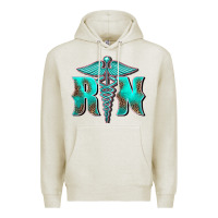 Oatmeal Heather registered medical symbol nurse Premium Hoodie - BarkalooDesign