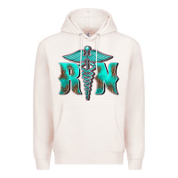 Pale Pink registered medical symbol nurse Premium Hoodie - BarkalooDesign