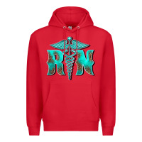 Red registered medical symbol nurse Premium Hoodie - BarkalooDesign