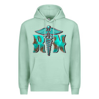 Seafoam registered medical symbol nurse Premium Hoodie - BarkalooDesign