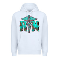 White registered medical symbol nurse Premium Hoodie - BarkalooDesign