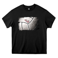 Black Volleyball Brushstroke Heavy Core Tee - RanaPortraitStore