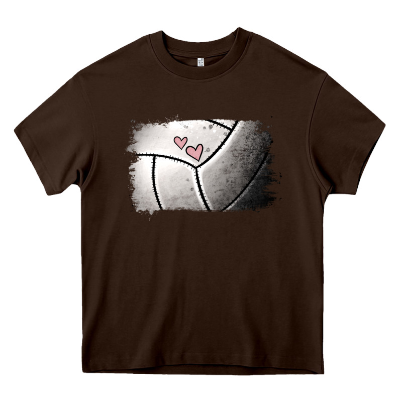 Volleyball Brushstroke Heavy Core Tee by RanaPortraitStore | Teevron
