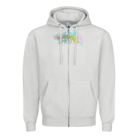 Dove Grey artist shot Zipper Hoodie - chombo