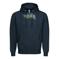 Navy artist shot Zipper Hoodie - chombo