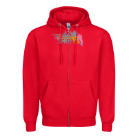 Red artist shot Zipper Hoodie - chombo