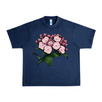 Navy Mountain Laurel Flower Illustrations Urban Heavy Tee - LillyAllenDesigns