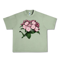 Oil Green Mountain Laurel Flower Illustrations Urban Heavy Tee - LillyAllenDesigns