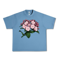 Pebble Blue Mountain Laurel Flower Illustrations Urban Heavy Tee - LillyAllenDesigns