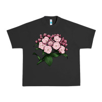 Pigment Black Mountain Laurel Flower Illustrations Urban Heavy Tee - LillyAllenDesigns
