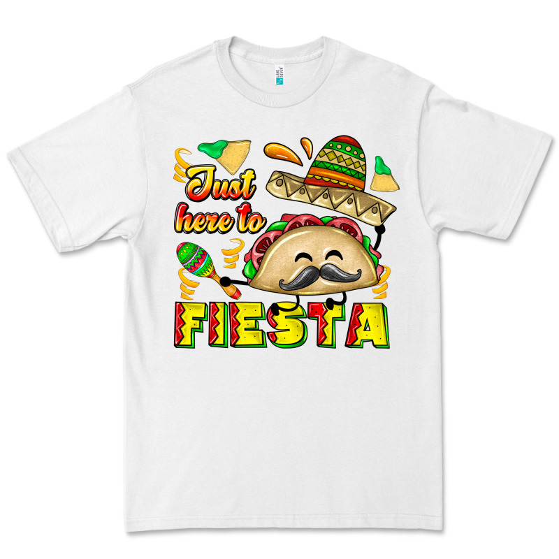 Just Here To Fiesta Premium Tee by CowhideDigitalArt | Teevron