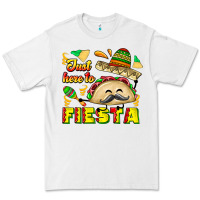 White Just Here To Fiesta Premium Tee - CowhideDigitalArt