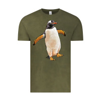 Vintage Olive penguin Vintage Tee - LillyAllenDesigns