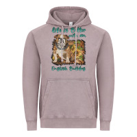 Vintage Zinc life is better with a english bulldog Vintage Hoodie - BarkalooDesign