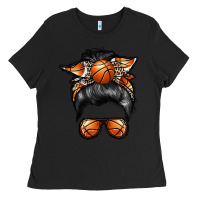 Black basketball mom Ladies Tee - RacoonDesign