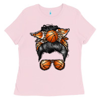 Bubblegum Pink basketball mom Ladies Tee - RacoonDesign