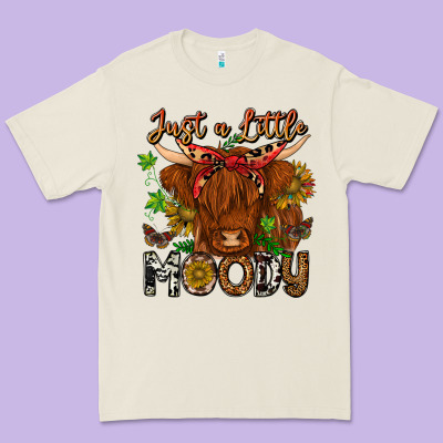 Just A Little Moody Premium Tee Designed By Cowhidedigitalart