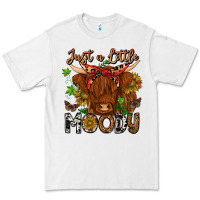 White Just a Little Moody Premium Tee - CowhideDigitalArt