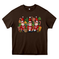 Chocolate Brown Christmas Elfs Heavy Core Tee - FaDigitalArtStudio