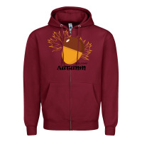 Burgundy Welcome Autumn Zipper Hoodie - Bettercallsaul