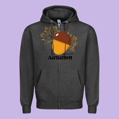 Welcome Autumn Zipper Hoodie Designed By Bettercallsaul