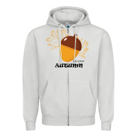 Dove Grey Welcome Autumn Zipper Hoodie - Bettercallsaul