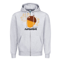 Heather Grey Welcome Autumn Zipper Hoodie - Bettercallsaul