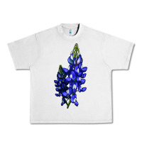 Lunar Rock Bluebonnet Flower Illustrations Urban Heavy Tee - LillyAllenDesigns
