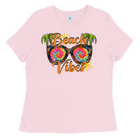 Bubblegum Pink beach vibes Ladies Tee - RacoonDesign