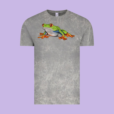 Red Eyed Tree Frog Vintage Tee Designed By Lillyallendesigns