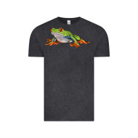 Vintage Black red eyed tree frog Vintage Tee - LillyAllenDesigns