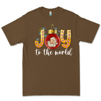 Cacao Joy To The World Premium Tee - CowhideDigitalArt