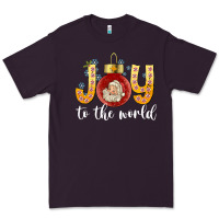 Plum Joy To The World Premium Tee - CowhideDigitalArt
