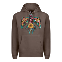 Coffee pinky western sunflower thunderbird Premium Hoodie - BarkalooDesign