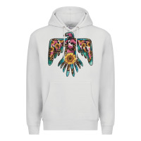 Dove Grey pinky western sunflower thunderbird Premium Hoodie - BarkalooDesign