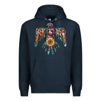 Navy pinky western sunflower thunderbird Premium Hoodie - BarkalooDesign