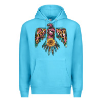 Ocean Blue pinky western sunflower thunderbird Premium Hoodie - BarkalooDesign