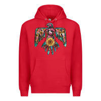 Red pinky western sunflower thunderbird Premium Hoodie - BarkalooDesign